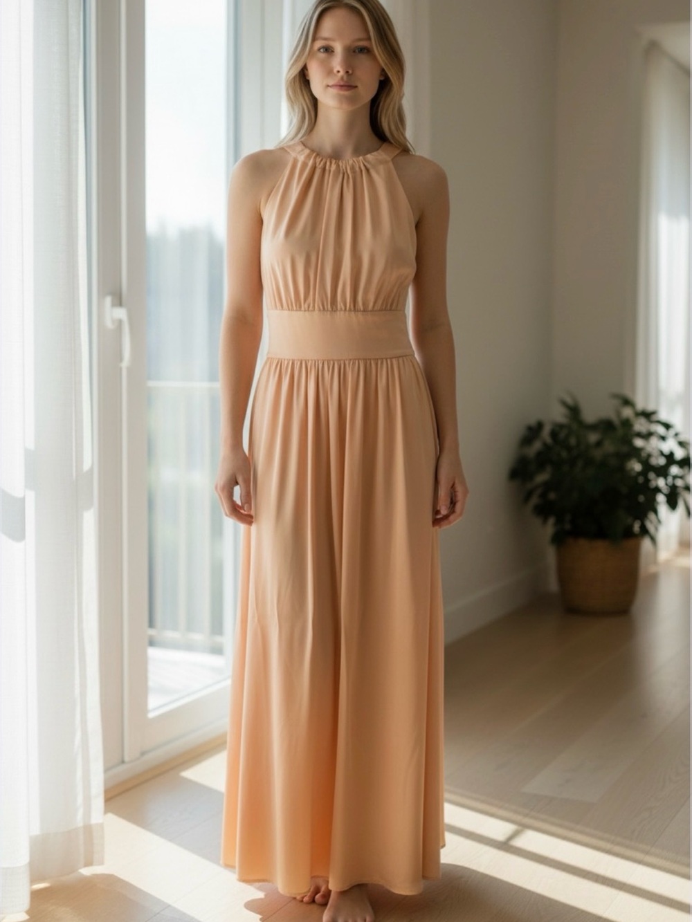 Vintage Jill Stuart Cream Maxi Dress - NEVER WORN